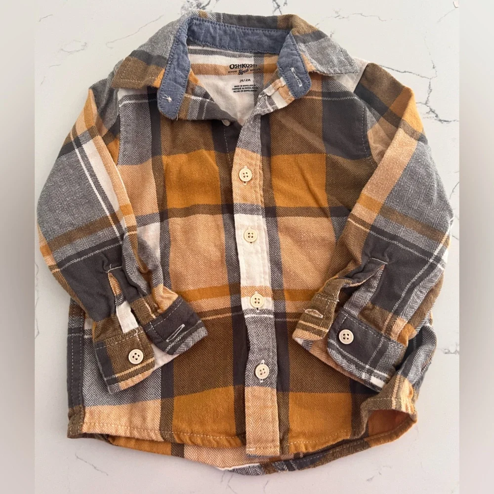 Oshkosh Plaid Flannel Shirt